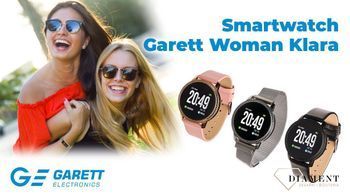 Smartwatch damski Garett Women Klara Z oty 5903246282290 www.zegarki diament.pl